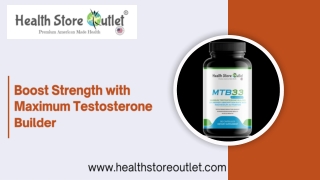 Boost Strength with Maximum Testosterone Builder