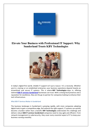 Helpdesk Services For Small Businesses | KBY Technologies