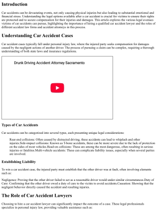 Exploring Legal Options: Car Accident Cases