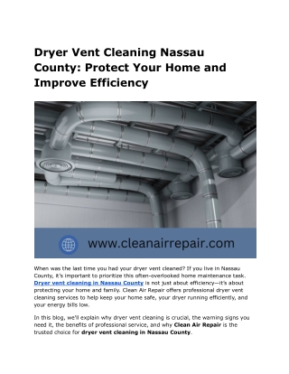 Dryer Vent Cleaning Nassau County (1)