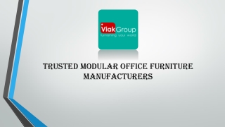 Trusted Modular Office Furniture Manufacturers