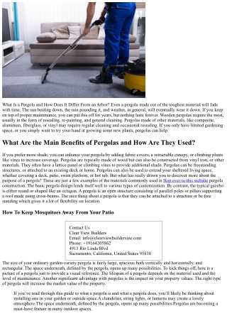 What Is The Purpose of a Pergola: 10 Reasons to Choose