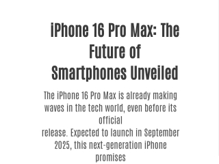 iPhone 16 Pro Max