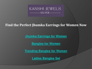 Find the Perfect Jhumka Earrings for Women Now