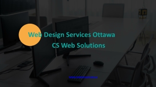 Web Design Services Ottawa