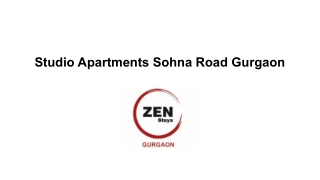 Studio Apartments Sohna Road Gurgaon