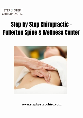 Step by Step Chiropractic – Fullerton Spine & Wellness Center