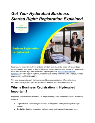 Business Registration In Hyderabad - Google Docs