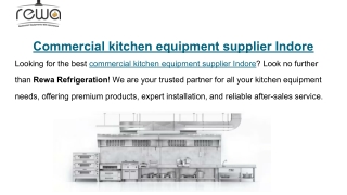 Commercial kitchen equipment supplier Indore