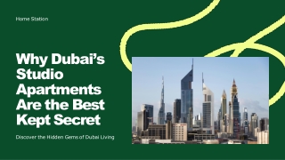 Why Dubai’s Studio Apartments Are the Best Kept Secret