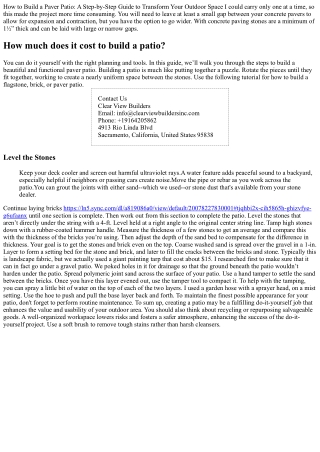 How to Build an Easy DIY Patio to Upgrade Your Backyard