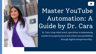 Master YouTube Automation A Guide by Dr. Cara