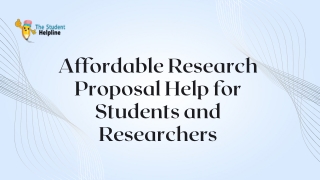 Affordable Research Proposal Help for Students and Researchers
