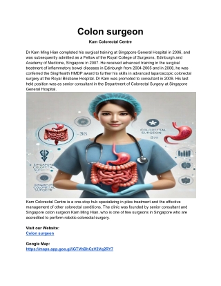 Dr Kam Ming Colon surgeon