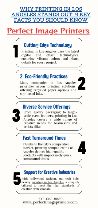 Why Printing in Los Angeles Stands Out 5 Key Facts You Should Know