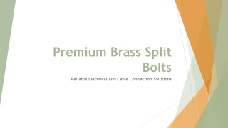 Premium Brass Split Bolts