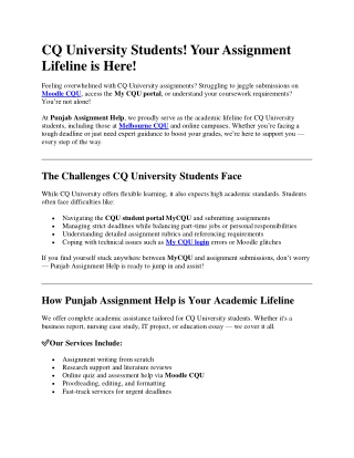 CQ University Students! Your Assignment Lifeline is Here! (1)