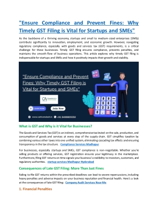 Compliance Services Madhapur | Hyderabad