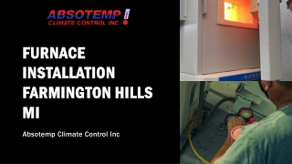 Furnace Installation Farmington Hills MI