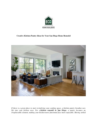 Creative Kitchen Pantry Ideas for Your San Diego Home Remodel