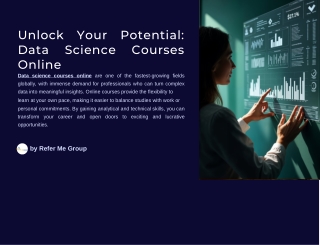 Data Science Courses Online with Certification | Refer Me Group