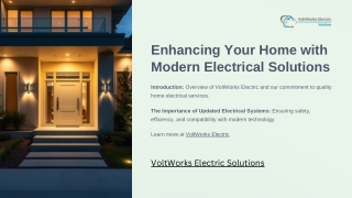 Enhancing Your Home with Modern Electrical Solutions