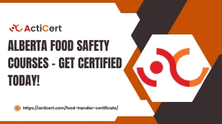 Are You Searching For Alberta Food Safety Courses