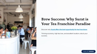 Start Your Tea Franchise in Surat: Here's Why It’s Smart