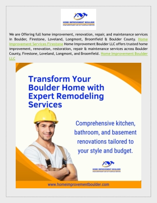 Home Improvement Broomfield