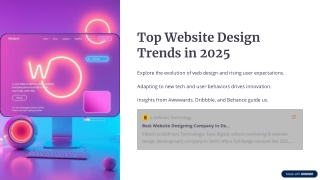 Top Website Design Trends in 2025