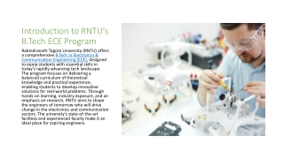 Shaping Tomorrow's Innovators - B.Tech in Electronics & Communication Engineering at RNTU
