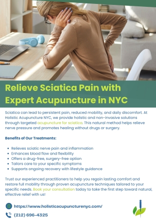 Relieve Sciatica Pain with Expert Acupuncture in NYC