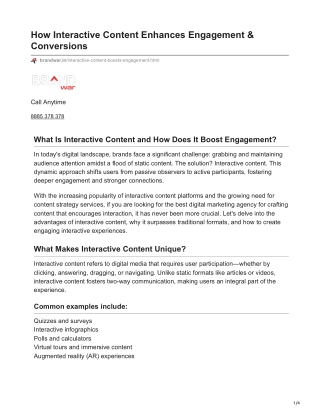 brandwar.in-How Interactive Content Enhances Engagement  Conversions