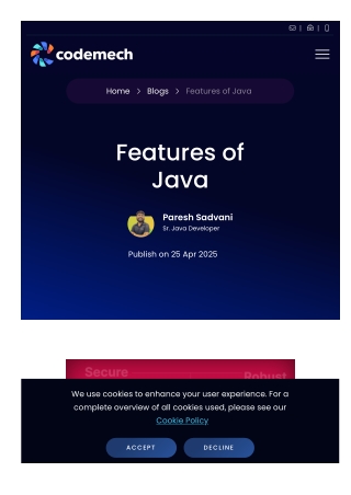 Features of Java