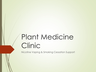 Plant-Based Support for Smoking Cessation