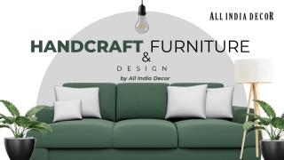 Modern Handcraft Furniture and design by All India Decor