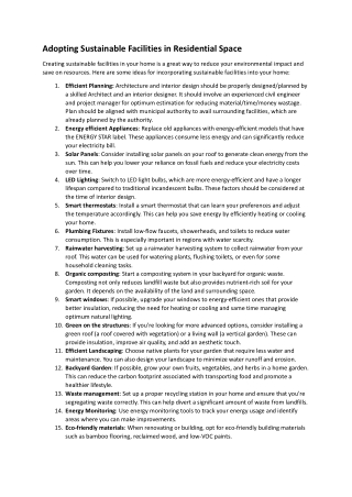 Adopting sustainable faclities in Residential Space.docx