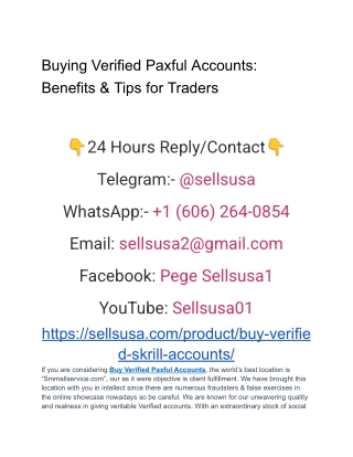 Buying Verified Paxful Accounts_ Benefits & Tips for Traders