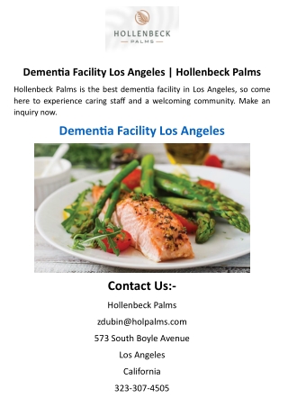 Dementia Facility Los Angeles