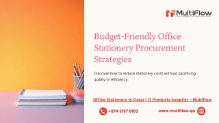 Budget-Friendly Office Stationery Procurement Strategies