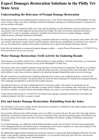 Priority Restoration