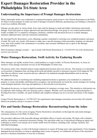 Priority Restoration