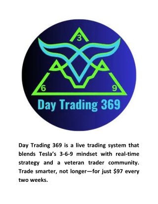 Day Trading 369 Review Program Digital