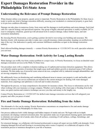 Priority Restoration