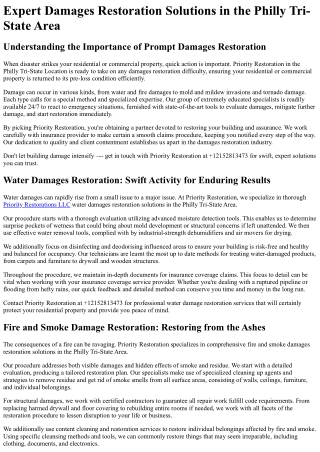 Priority Restoration