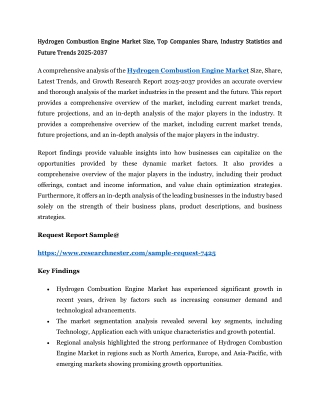Hydrogen Combustion Engine Market