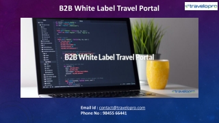 B2B White Label Travel Portal