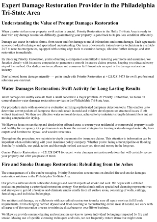 Priority Restoration