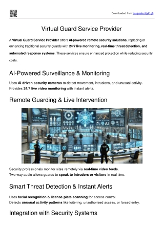 vrtual guard service provider   --ppt