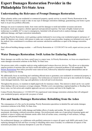 Priority Restoration